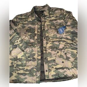 George Men’s XL Camouflage Jacket With Buttons NWT